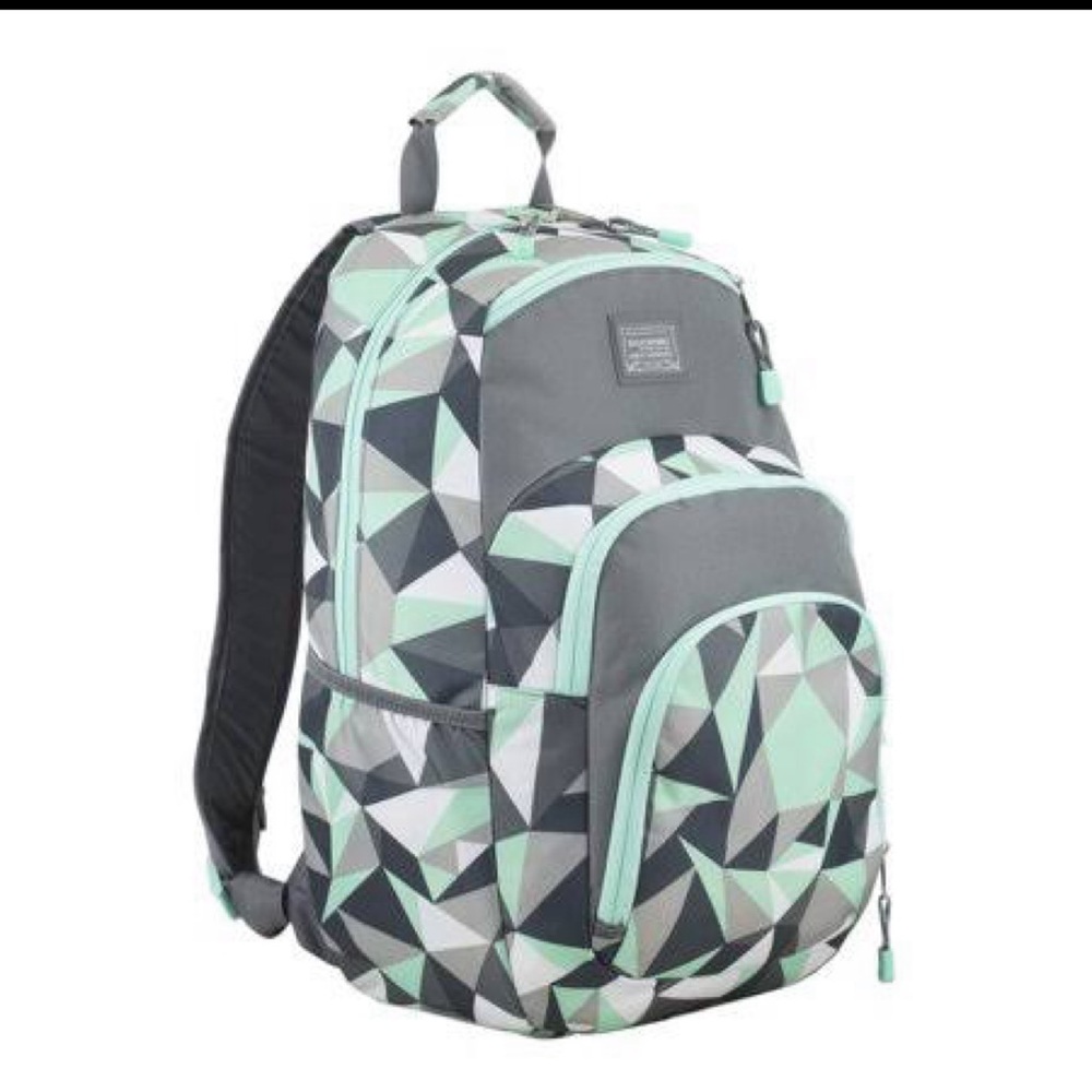 East Sport green and Grey fun patten backpack